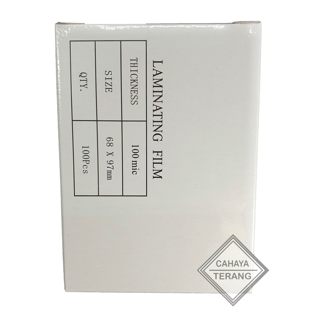 Plastik Laminating Merk Sakurai KTP Ukuran 68.5mm x 97mm 100 micron