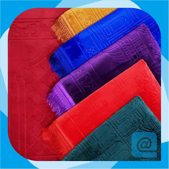 Sajadah Polos, EMBOSS, Kecil / Mini, 55cmX35cm, Premium, Turki, Kepala, Anak, Terbaru, PROMO.