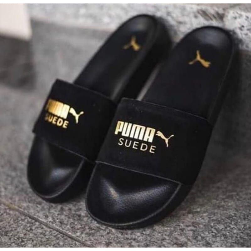 puma slippers suede