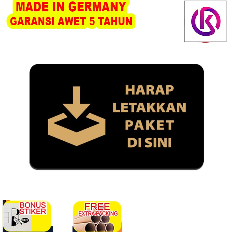 

Murah SIGN AKRILIK - HARAP LETAKKAN PAKET DI SINI - BAWAH - EMAS/HITAM 20x12