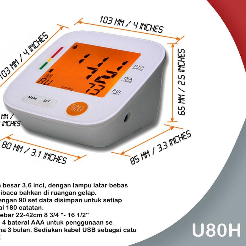 GRATIS ONGKIR✅TENSI METER DIGITAL - NESCO U80H|KD4