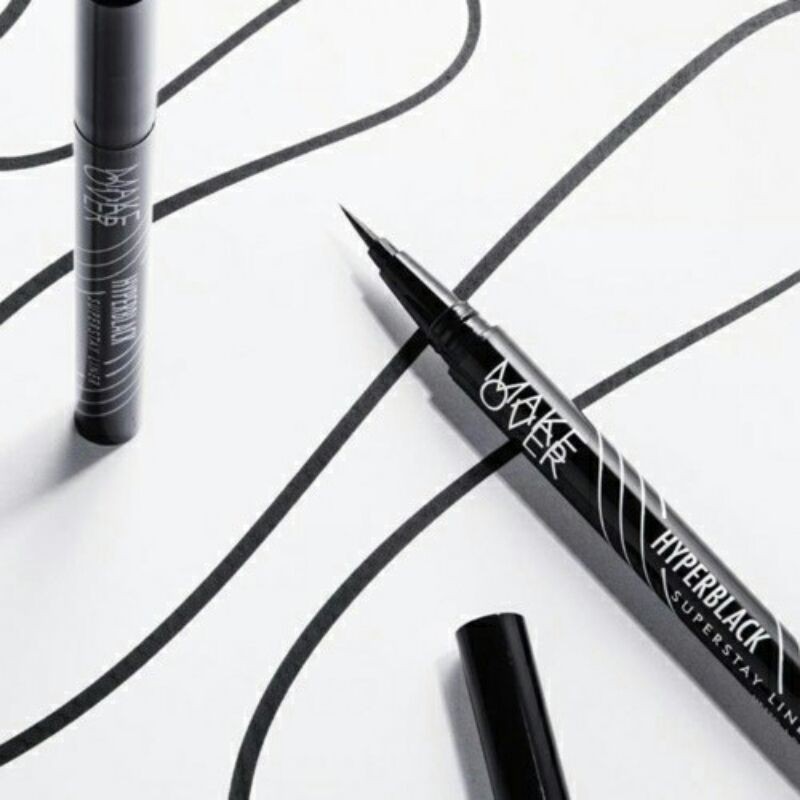 MAKE OVER Hyperblack Superstay Liner 1gr (Eyeliner Spidol)