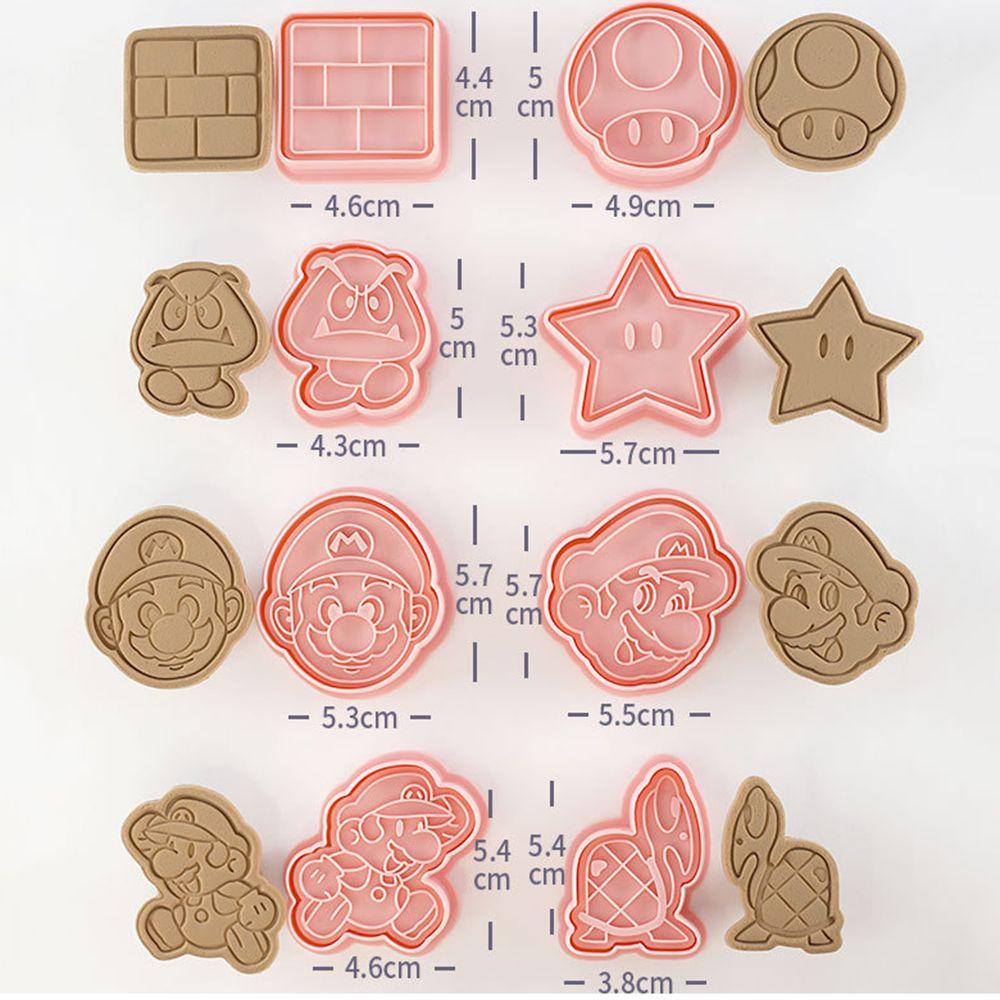 Suyo 8Pcs Cetakan Adonan Kue Cookie Desain Anime Untuk Dekorasi