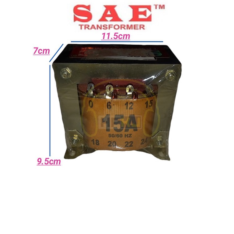 TRAVO SAE 15 A 24V travo 15 amper engkel SAE 15A-24 ( NON CT )
