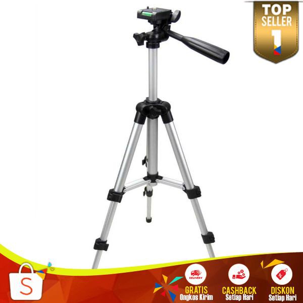 Tripod Mini Profesional Kamera Digital T01 Berkualitas Tripot Camera DSLR Aluminium Nyaman Digunakan