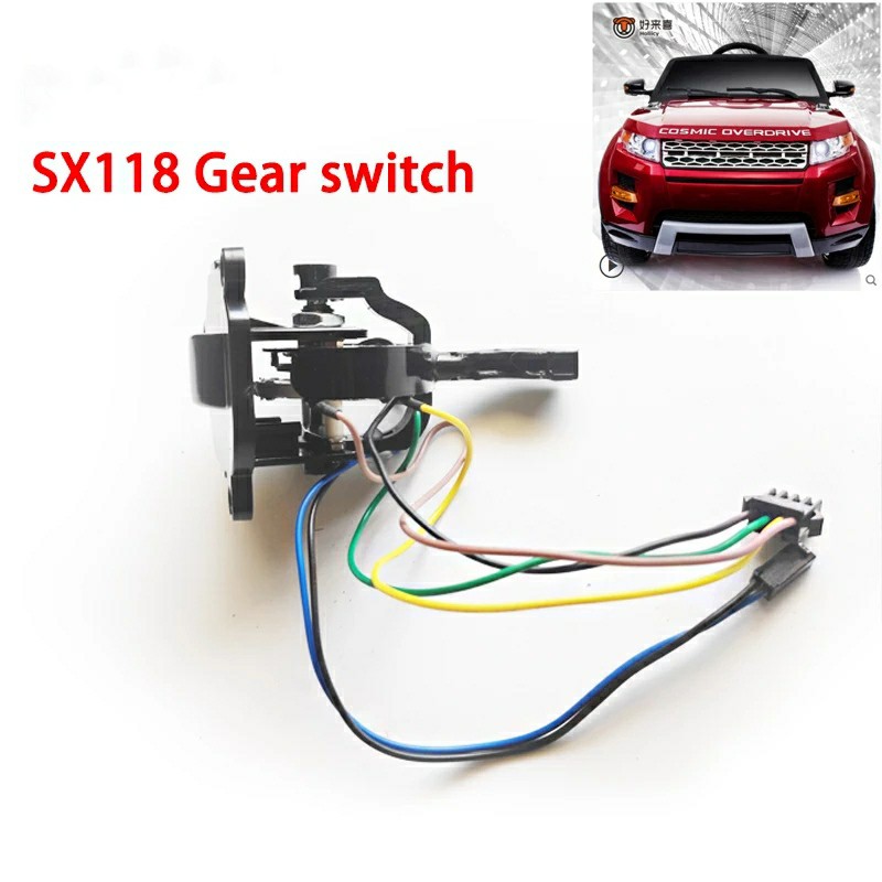 TUAS SX118 PERSENELING MOBIL AKI ANAK TUAS MAJU MUNDUR SX RANGE ROVER JEEP PLIKO 12VOLT SPAREPART RC