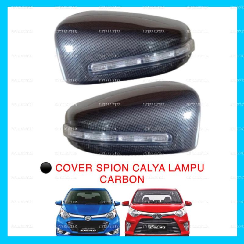 Cover Spion Ganti Calya sigra 2016 2018 2020 2022 Up Lampu Carbon