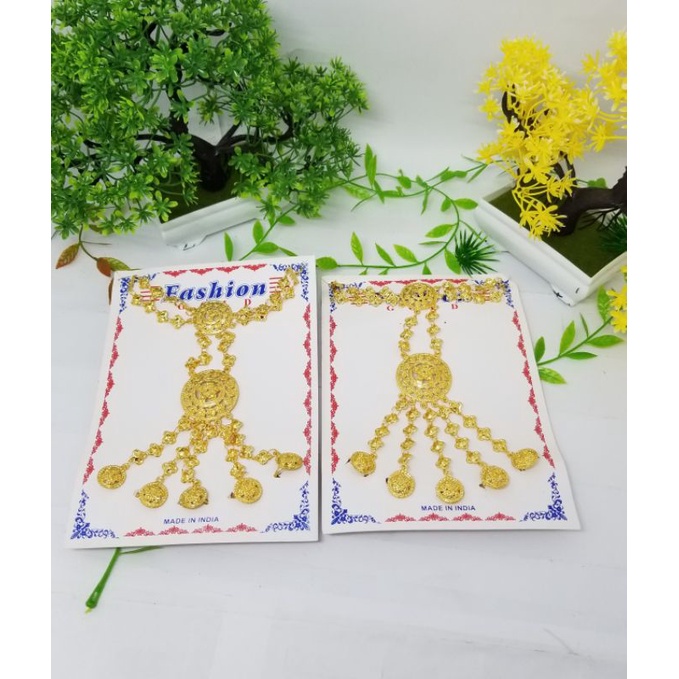 gelang cincin/gelang pengantin 5 jari/gelang india/aksesoris india