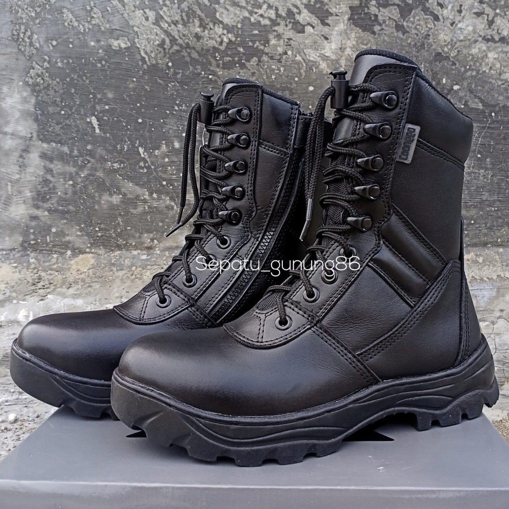 SEPATU PDL JATAH TNI AD 100% KULIT ASLI SEPATU PDL TNI POLISI POLPP SECURITY TERLARIS NEW CAANGGO