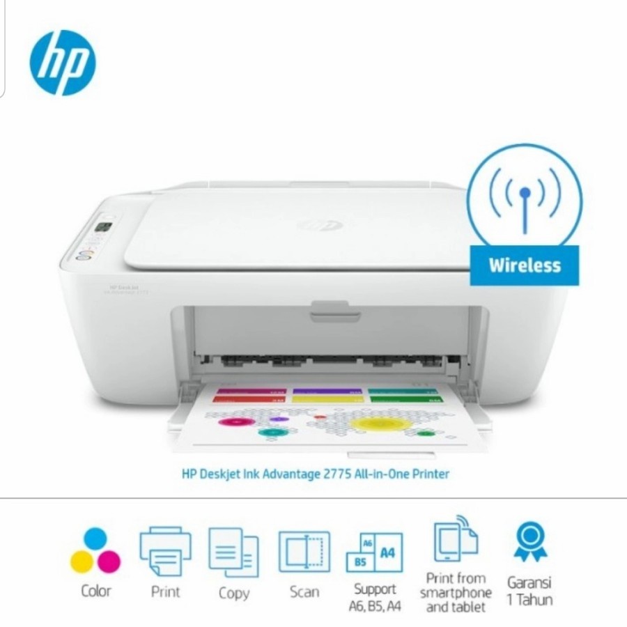 Printer HP Deskjet ink advantage 2775 All in one wifi