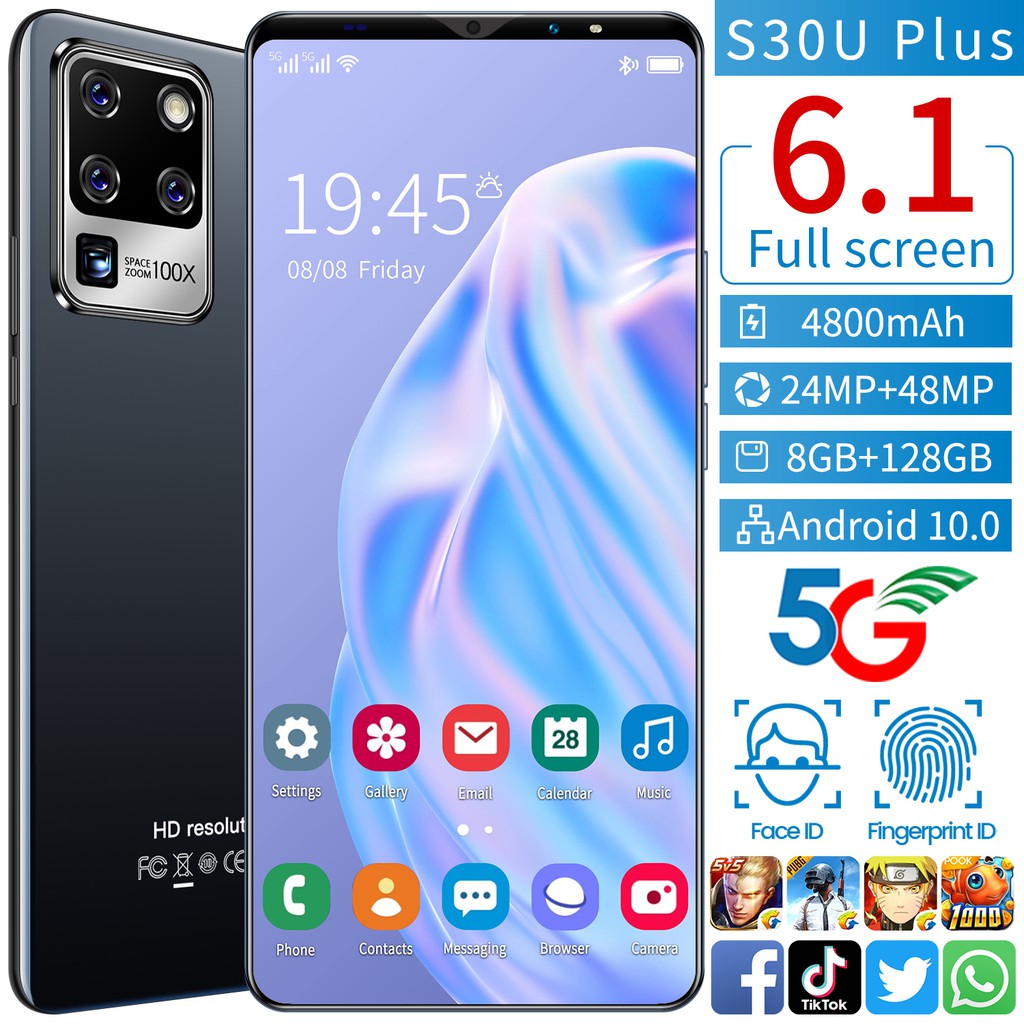 S30U Plus Handphone Android 6.1 Inci HD Layar Ponsel Ultra Smartphone 8GB Dual SIM