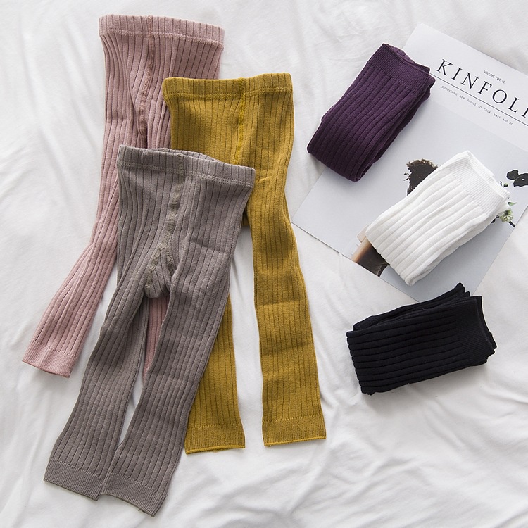 [meandboss] LG2-Legging Anak Bayi Cewek Perempuan Laki Cowok Unisex Rajut Polos