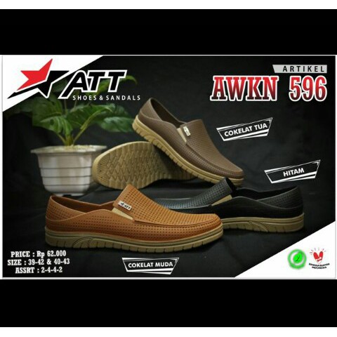 Sepatu Karet Pria ATT AWKN 596/Sepatu Karet Pantofel ATT AWKN 596/Sepatu Anti Air