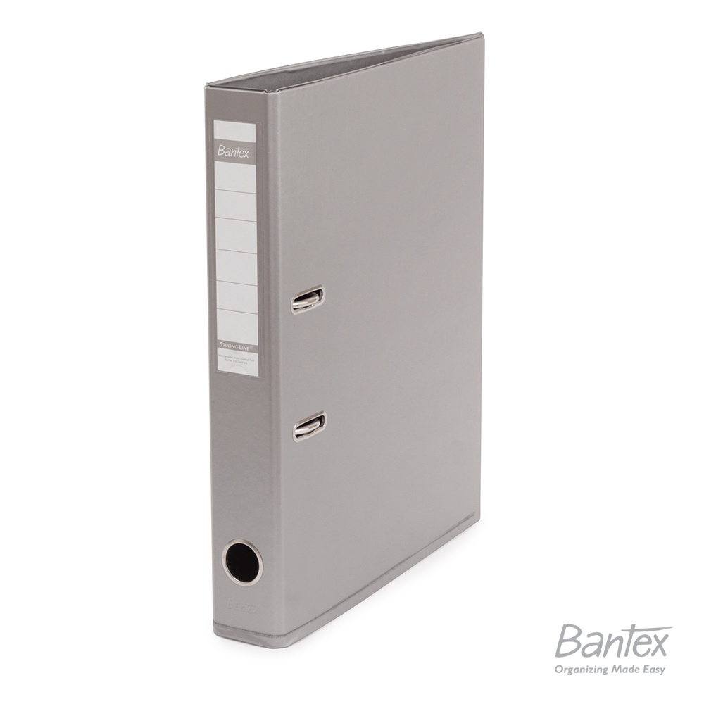 

Bantex Ordner Folio 5 cm PVC Lever Arch File Silver #1466V17