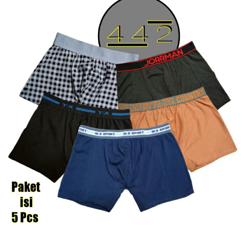 Sempak isi 5 Pcs Celana dalam pria Boxer