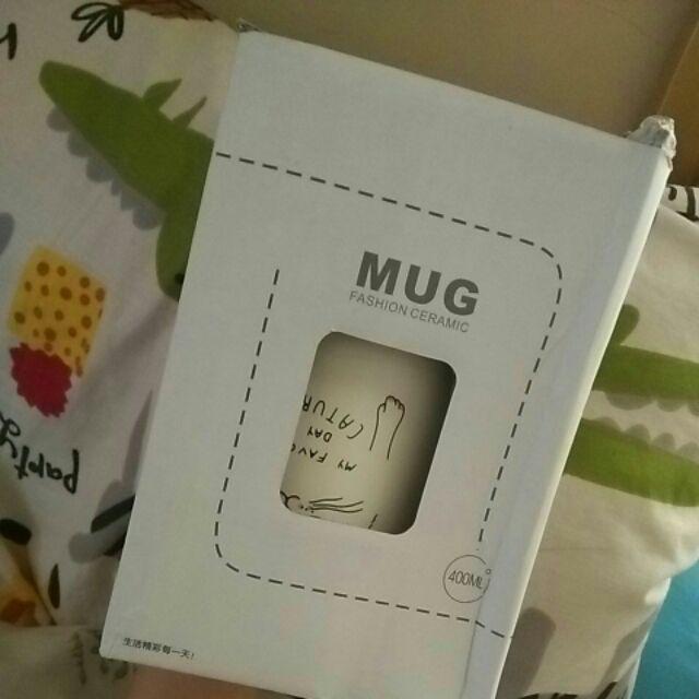 Gelas Minum Mug Keramik Toples Lucu Unik Motif Kucing