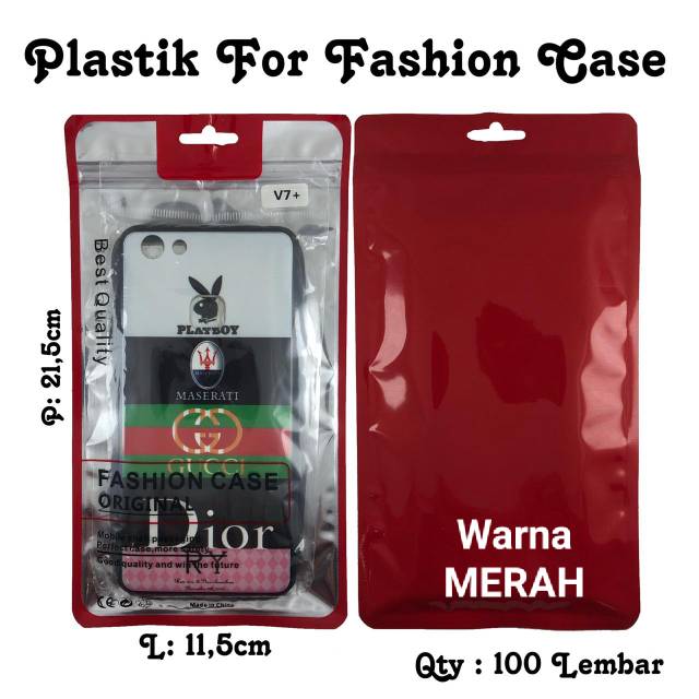 [100 Pcs] Ukuran Besar Plastik Packing Case Hp Fashion Case Custom Case Plastik Klip