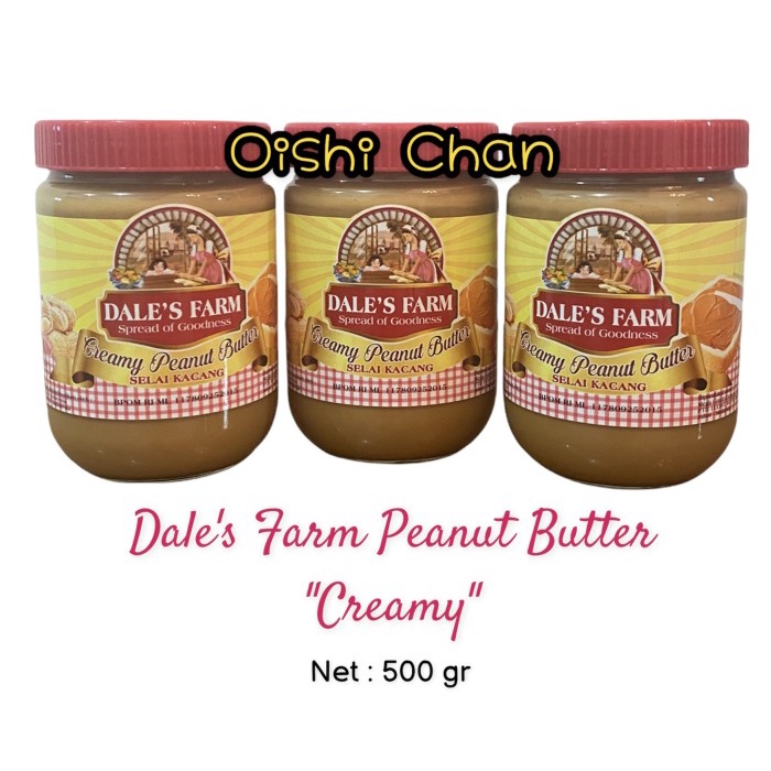 

Dale's Farm Creamy Peanut Butter 500gr / Selai Kacang Dale's Farm