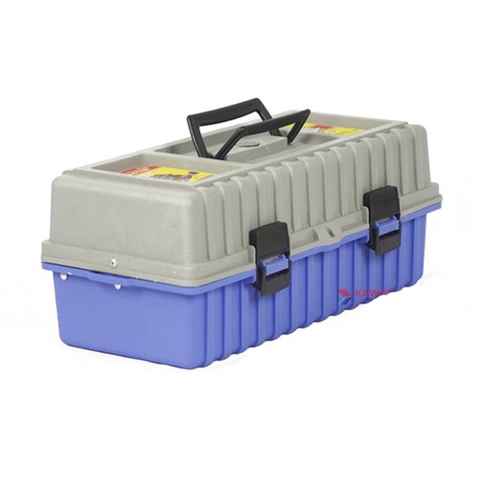 Tool Box 17 inch Kenmaster Kotak Perkakas - Box Serba Guna Double Tray