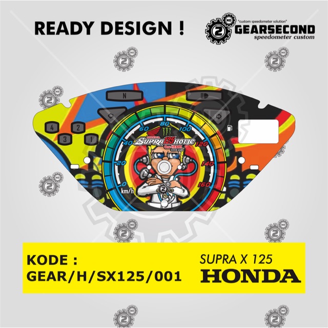 Papan panel speedometer spidometer custom supra x 125
