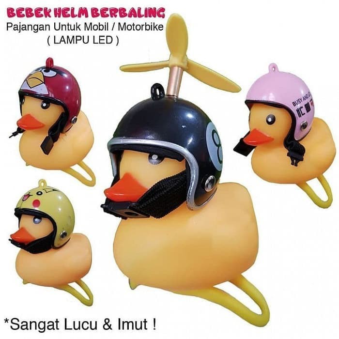 BEBEK TIKTOK HELM BALING BALING BEBEK EMOJI BEBEK HELM LED