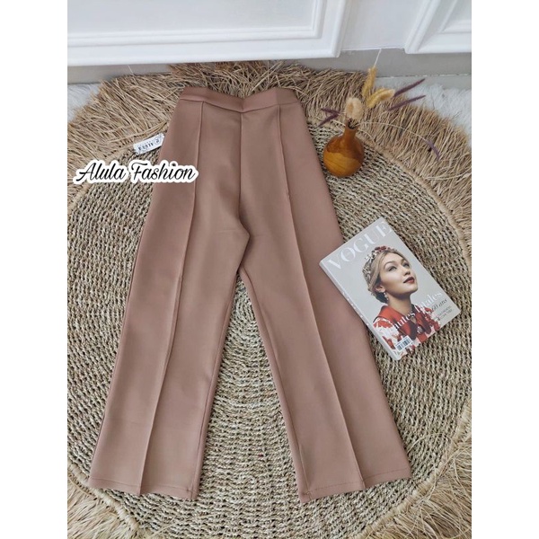 KULOT SCUBA CUBIT PREMIUM /CELANA KULOT WANITA HIGH WAIST/ Size S M L XL-Milo