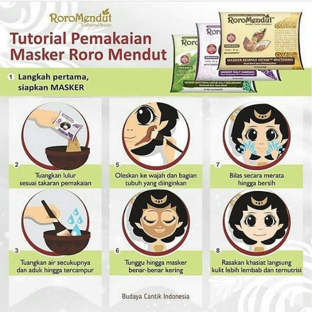 BABEE - RORO MENDUT MASKER LULUR ORIGINAL ASLI [BONUS SETIAP PEMBELIAN] / ROROMENDUT / MASKER WAJAH