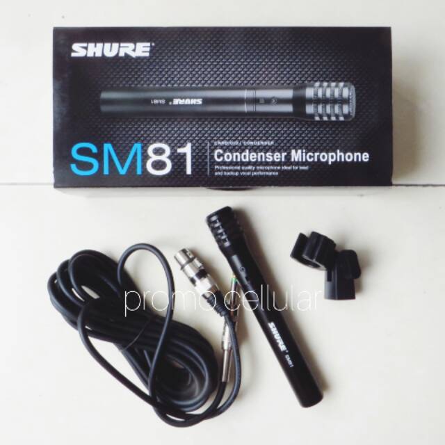 Microphone Condenser Shure SM 81 Mic Mik Mikrofon Condensor Kondensor SM81