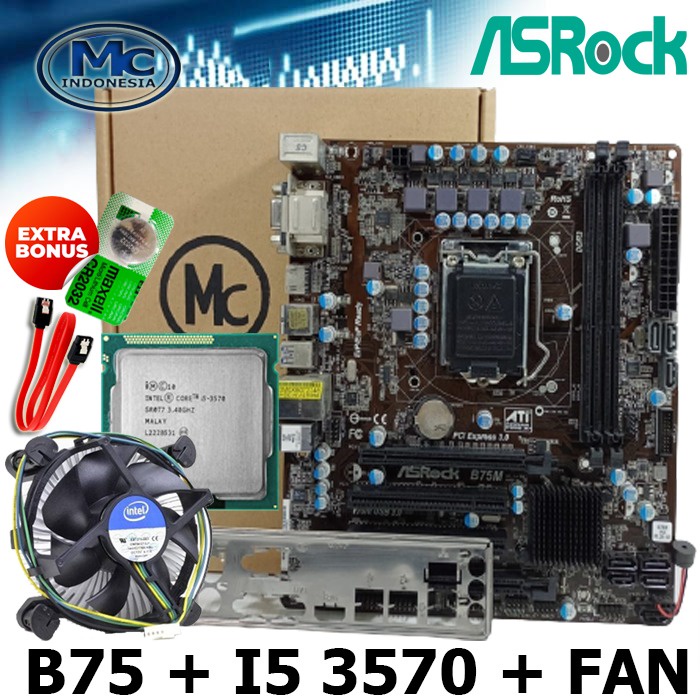 Motherboard LGA 1155 ASRock B75 HDMI (USB 3.0)