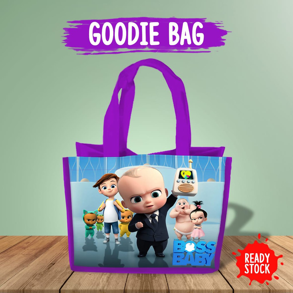 

Tas Souvenir Ultah Gambar BABY BOSS Goodie Bag Cute Anak