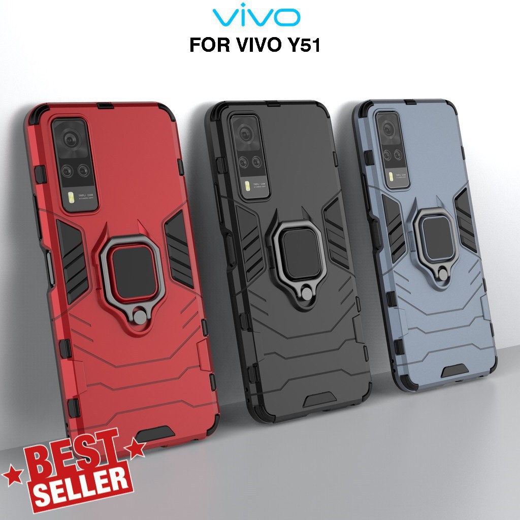 Vivo Y51 Y53s Case new Transformer i Ring Stand Magnetic Holder Hardcase