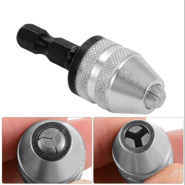 Adapter Converter Kepala Bor Mini 0 3mm 6 5mm Hex Shank Keyless 1 4 Penjepit Mata Bor Kecil Tools Shopee Indonesia
