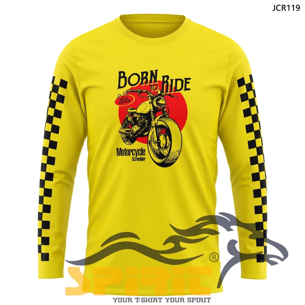 Baju Kaos pria motor custom, kaos distro motor custom classic original otomotif lengan panjang