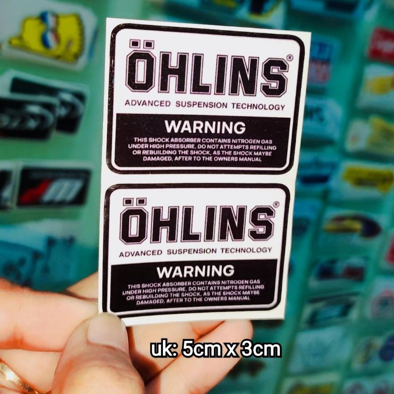 sticker printing OHLINS KECIL