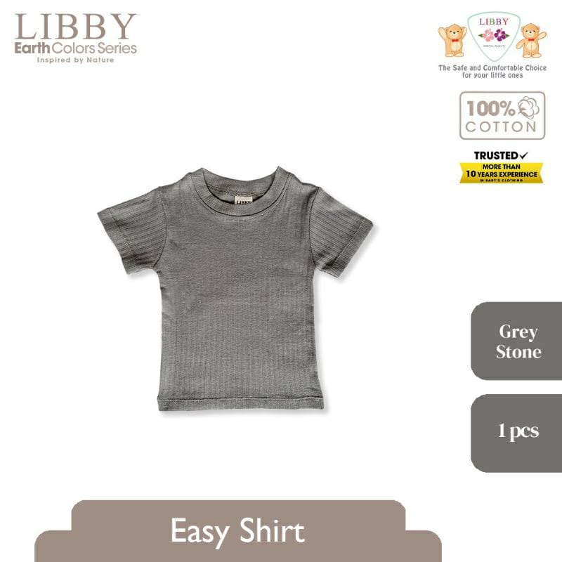 Libby Easy Shirt Colour 1Set Isi 3Pcs (LB-ESC) - Kaos Oblong Anak