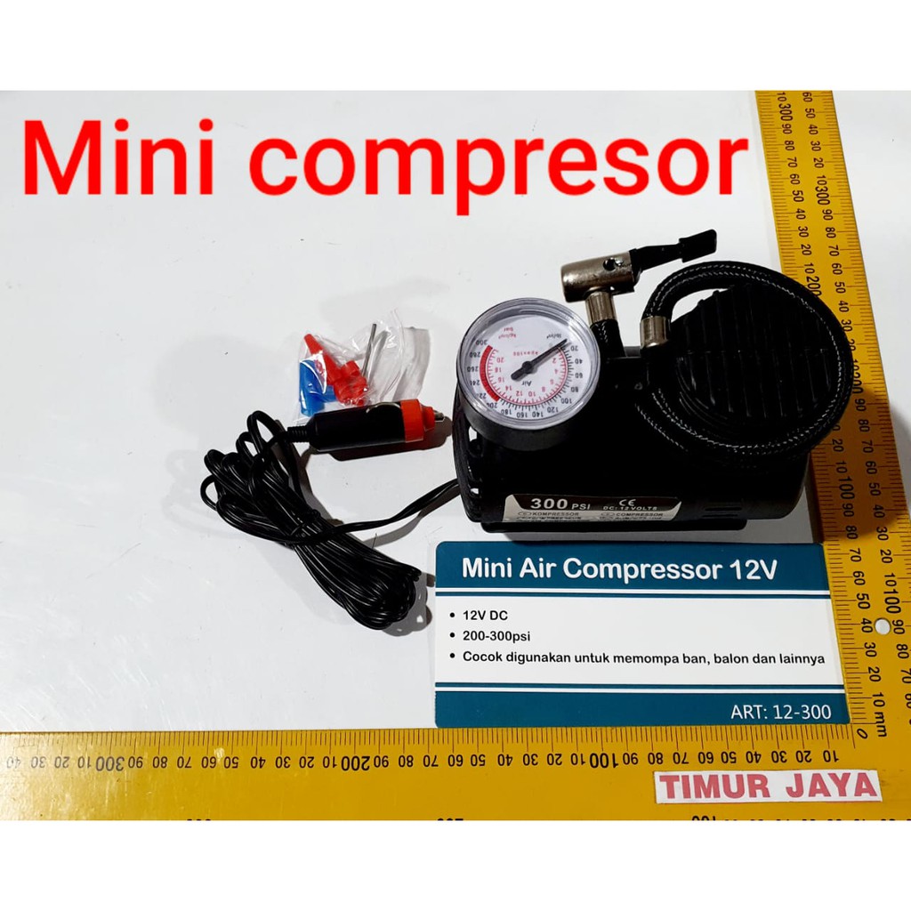 Mini Air Compressor / kompresor pompa angin ban mobil Nankai Mini Pompa Angin Ban Mobil Motor Air Compressor DC Lighter Car elektrik sepeda