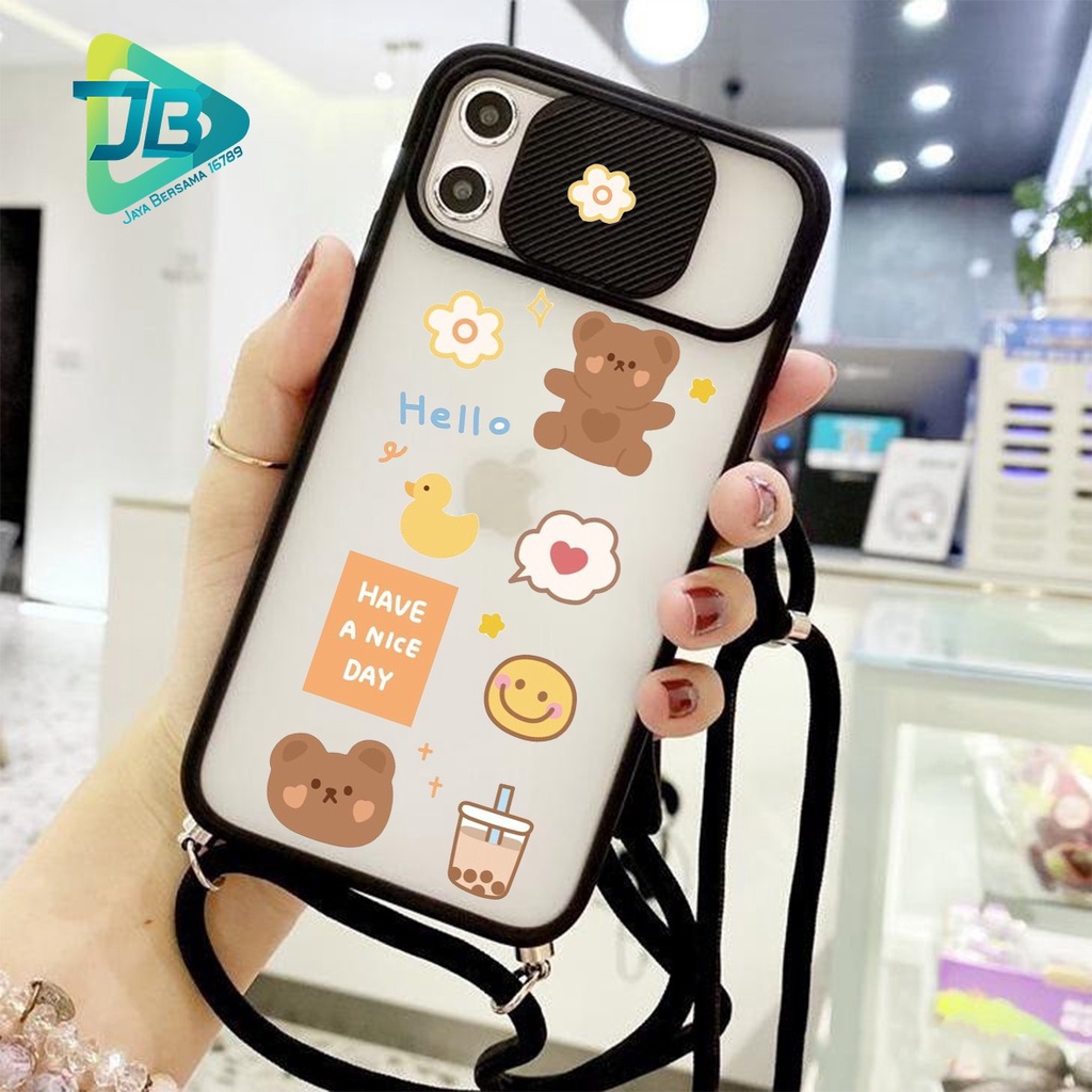 SOFTCASE SLINGCASE SLIDE PELINDUNG KAMERA PAIRLY SAMSUNG OPPO VIVO REALME IPHONE XIAOMI ALL TYPE JB5147