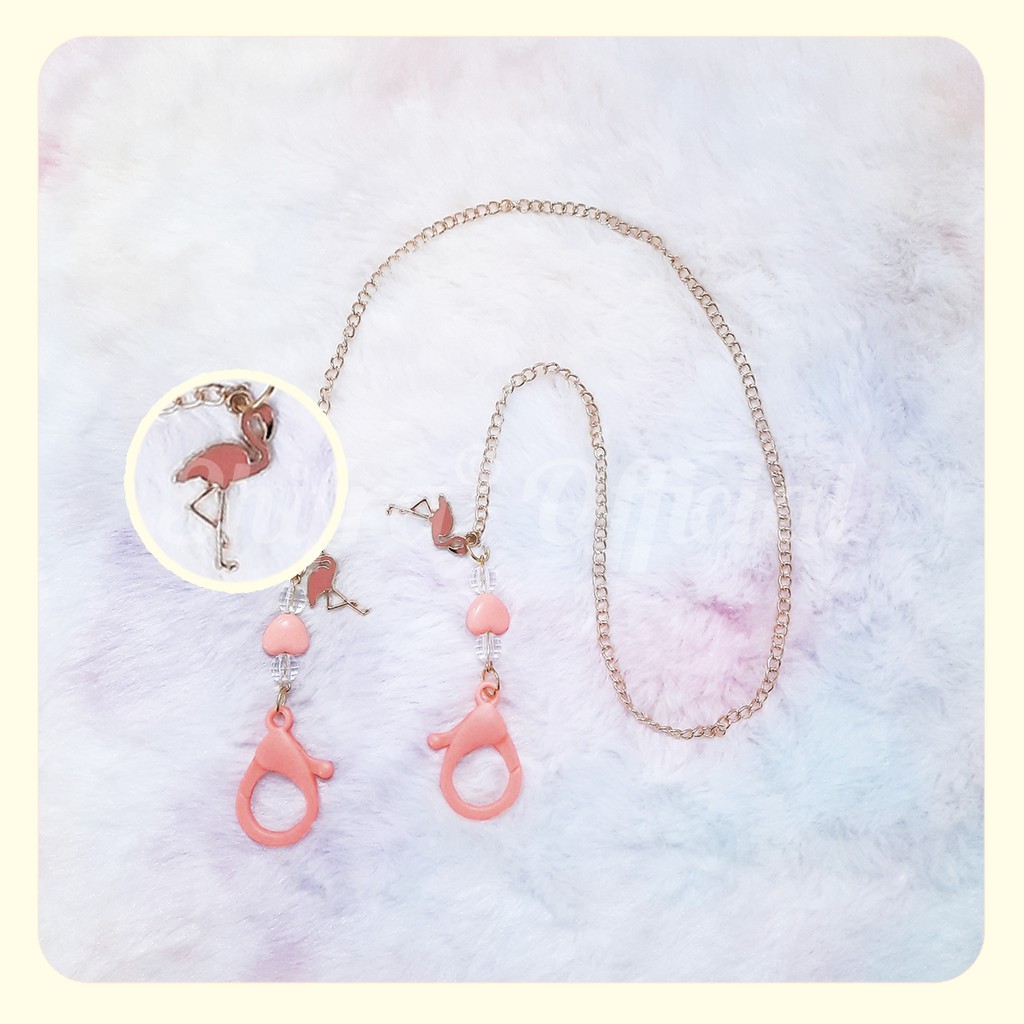 TALI GANTUNG MASKER LEHER TALI KACAMATA RANTAI KAITAN PLASTIK KAKTUS BUNGA FRUIT ANIMAL SHIFRA