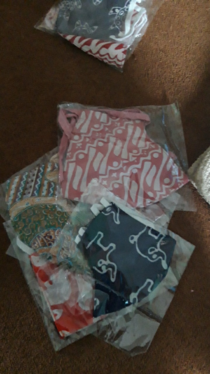 Masker Duck Batik Anak 2 Lapis