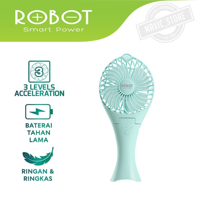 Promo Mini Fan Portable Robot RTBF07 Kipas Angin Mini USB Design Mermaid