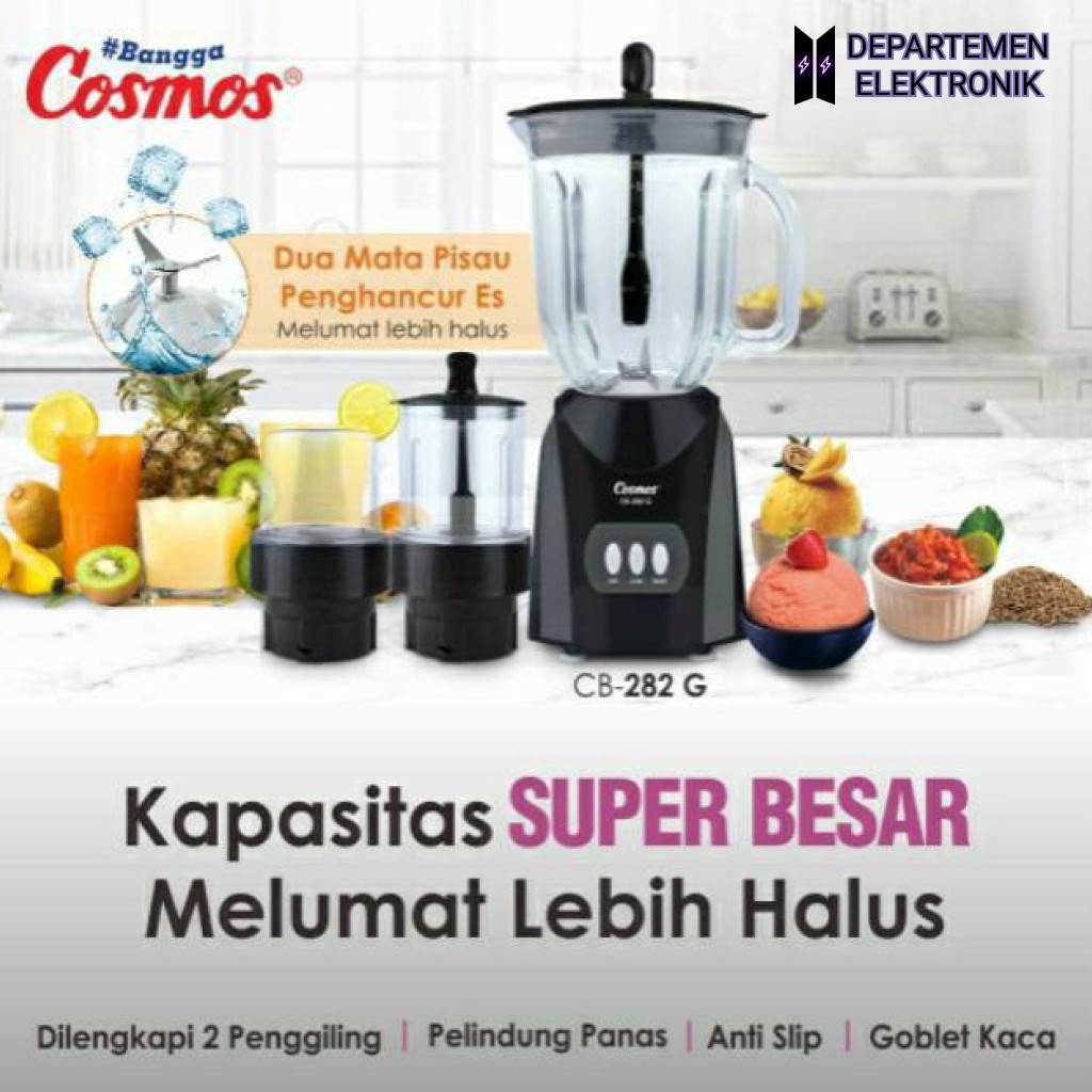 Cosmos CB 282 G Blender Gelas 2 Liter 380 Watt MURAH BANGET / GARANSI RESMI