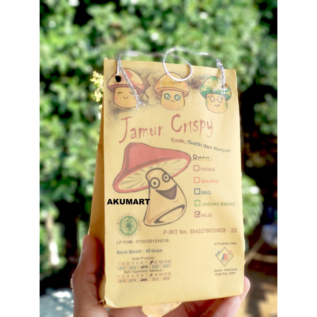 

Jamur Crispy Enak Gurih Renyah Murah 45gram