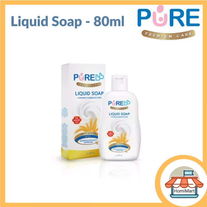 homimart I PURE BB Liquid soap 80ml // 230ml Perawatan Kulit Bayi Menghilangkan Iritasi Kulit