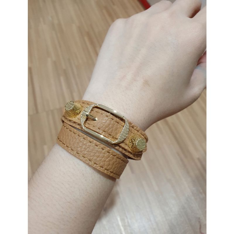 Restok Gelang Kulit Model Lilit Premium Quality Bracelet Branded Band Import tidak karatan 9908