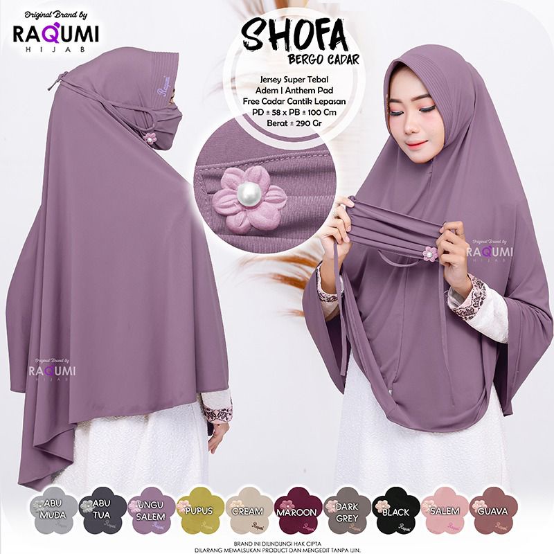 SHOFA BERGO CADAR BY ORI RAQUMI HIJAB