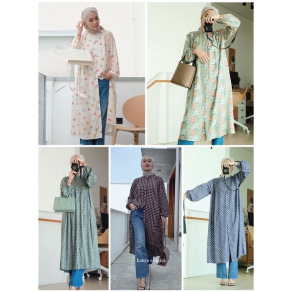 Ready New (No Deffect) Widi Tulle Emerald Blue Mauve Peach Kanya Brunerra Khaki Denim Polka Giara As