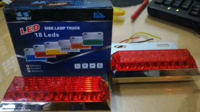 Lampu Led Truk 18LED Lampu Led Samping Truk Trailer 18 Led