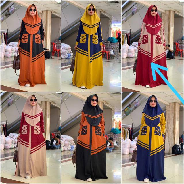 Gamis cup in syari terbaru