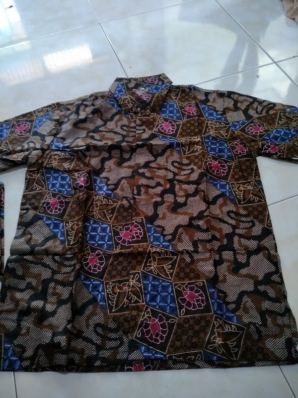 Batik Couple Keluarga Atasan Motif Sogan Loreng - Nivana Batik
