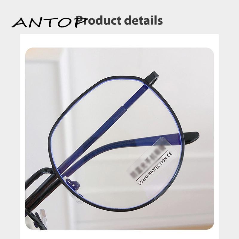 Kacamata Optik Anti blue Light Bahan Metal Gaya Retro Untuk Unisex